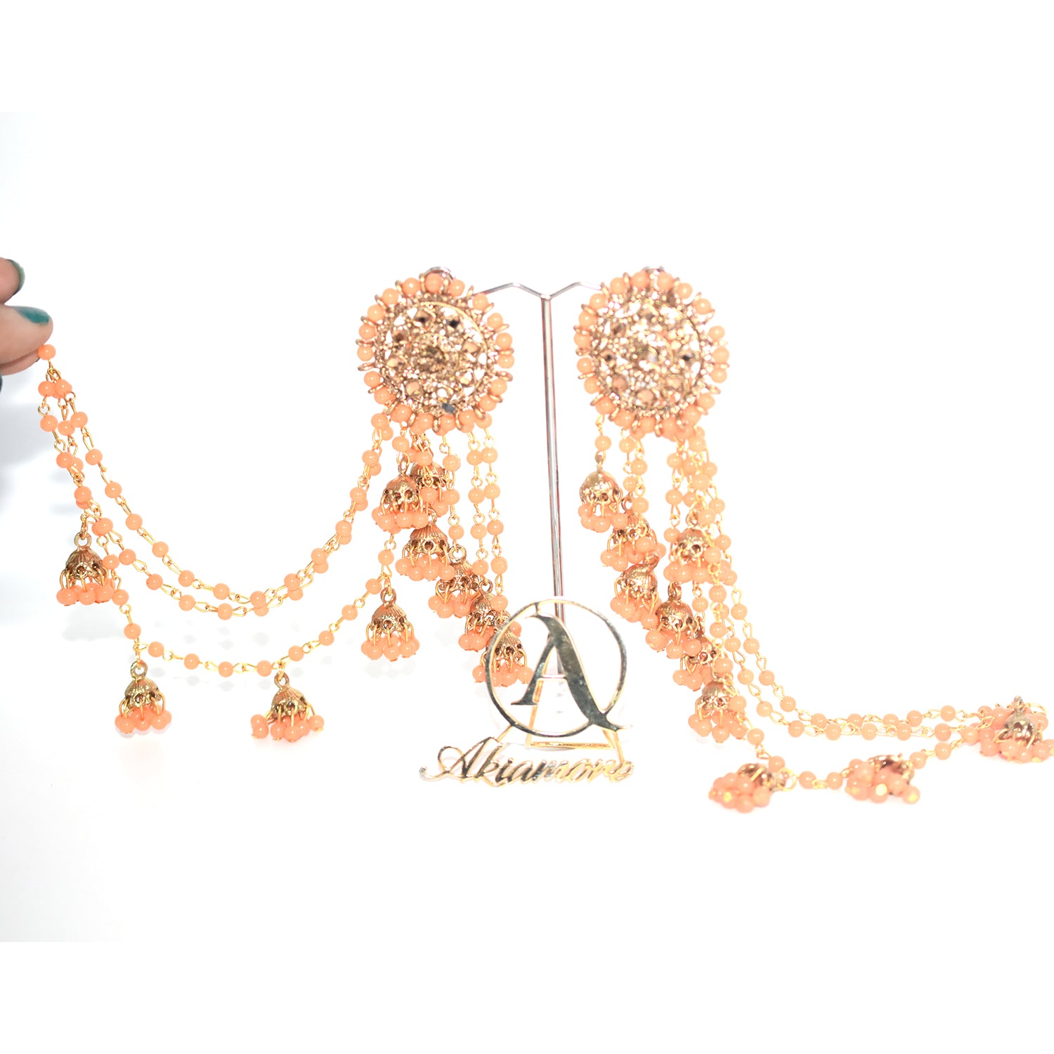 2021 Boho Ethnic Retro Bahubali  Sahara  Indian Jhumka Multi Plated Tassel Dangle Earrings For Women Gypsy Jewelry egfrmib7g-1