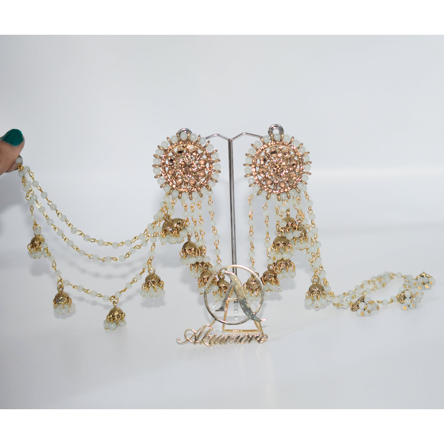 2021 Boho Ethnic Retro Bahubali  Sahara  Indian Jhumka Multi Plated Tassel Dangle Earrings For Women Gypsy Jewelry egfrmib7g-1