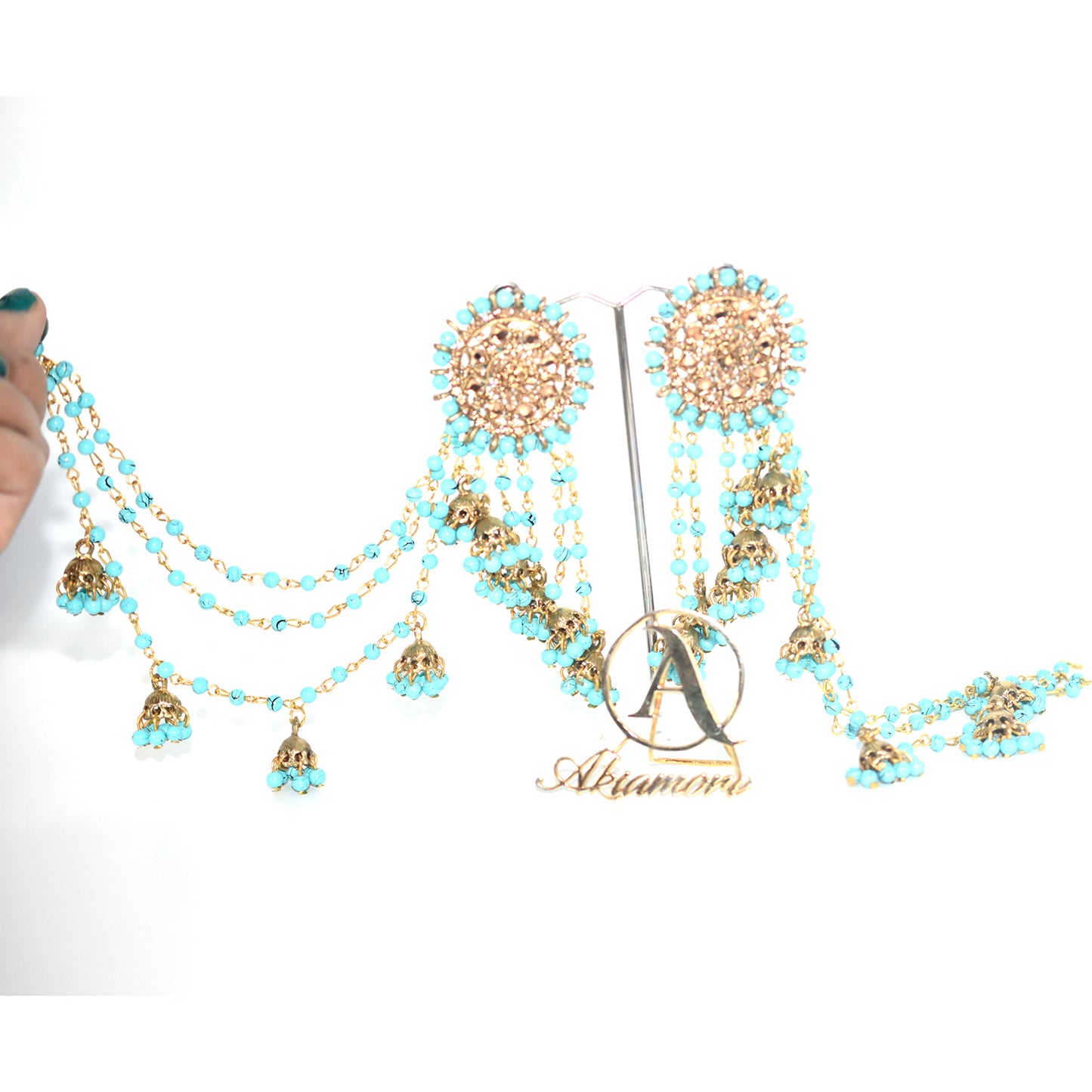 2021 Boho Ethnic Retro Bahubali  Sahara  Indian Jhumka Multi Plated Tassel Dangle Earrings For Women Gypsy Jewelry egfrmib7g-1