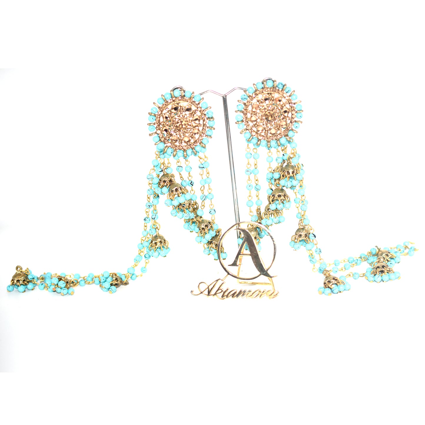 2021 Boho Ethnic Retro Bahubali  Sahara  Indian Jhumka Multi Plated Tassel Dangle Earrings For Women Gypsy Jewelry egfrmib7g-1
