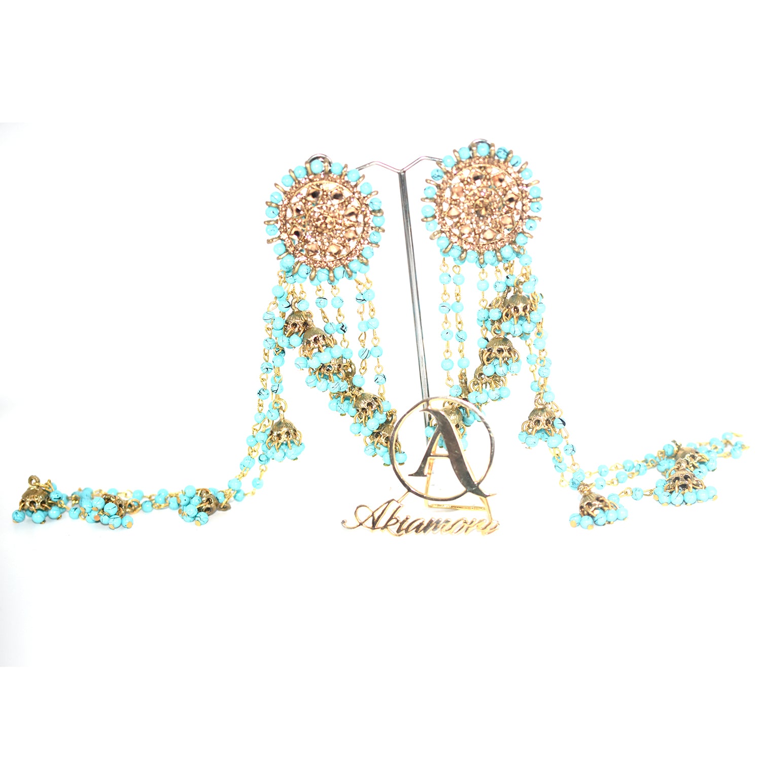 2021 Boho Ethnic Retro Bahubali  Sahara  Indian Jhumka Multi Plated Tassel Dangle Earrings For Women Gypsy Jewelry egfrmib7g-1