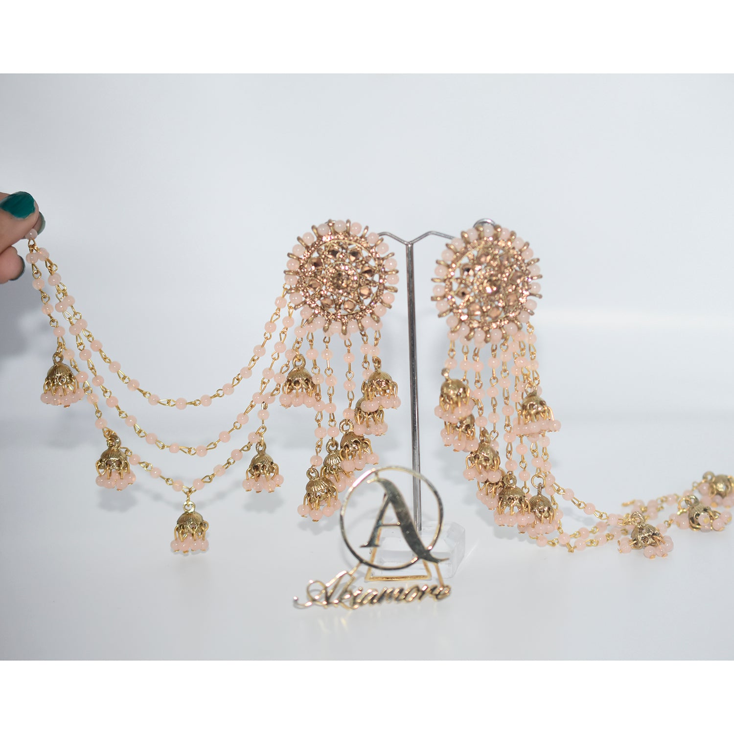 2021 Boho Ethnic Retro Bahubali  Sahara  Indian Jhumka Multi Plated Tassel Dangle Earrings For Women Gypsy Jewelry egfrmib7g-1