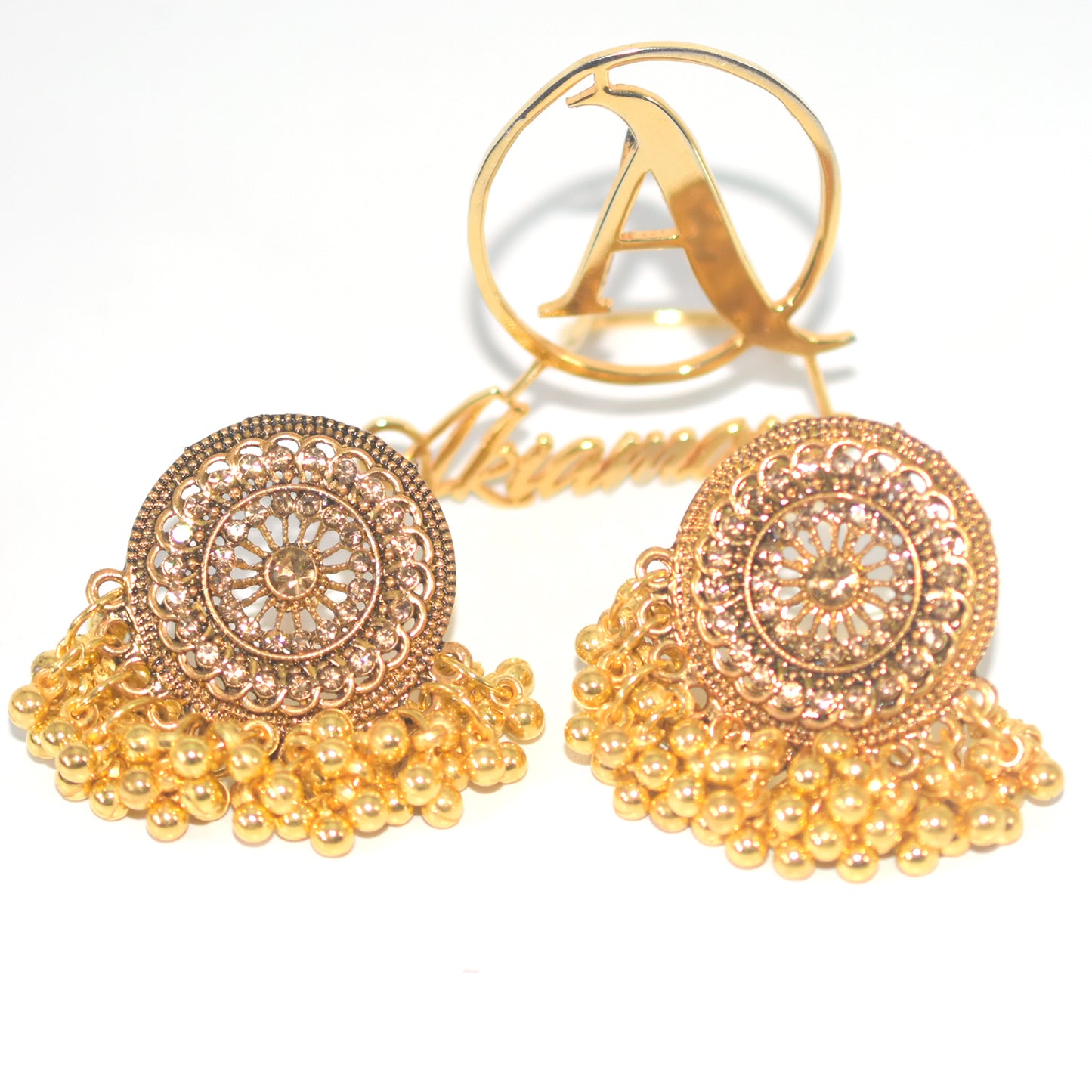Antique Gold Trendy Acrylic Drop Women Dangle Earrings Crystal Flower Long Pendant Earrings For Women Drops Earrings egfrcrb6l-1