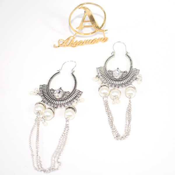 Stylish European Long Tassel Crystal Drop Earrings Exaggeration Gold Silver Color Rhinestone Earrings for Women Bar Party Jewelry egfrgdb6k-4