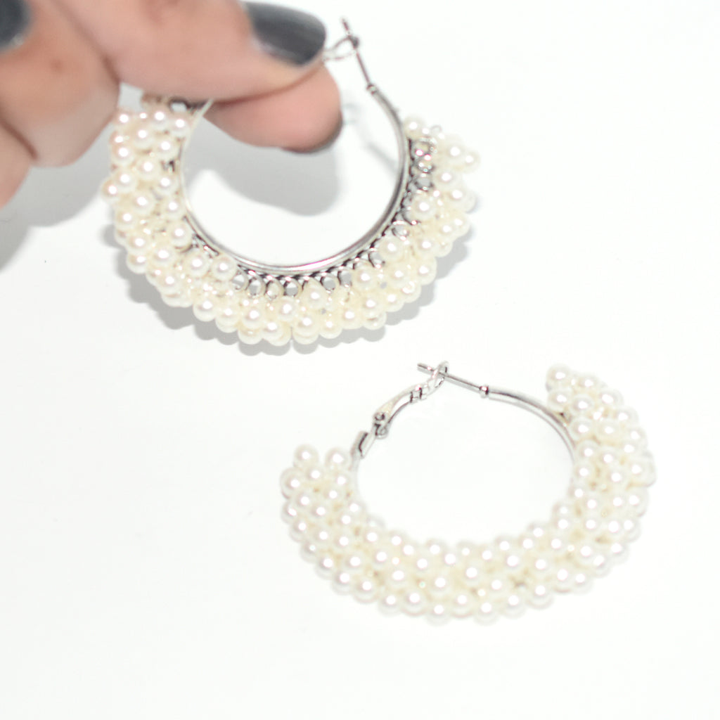 2020 New Vintage  Pearl Hoop Earrings For Women Girls Japan Korean Big Earrings Circle Earring Fashion Jewelry egfrpdb6f-1