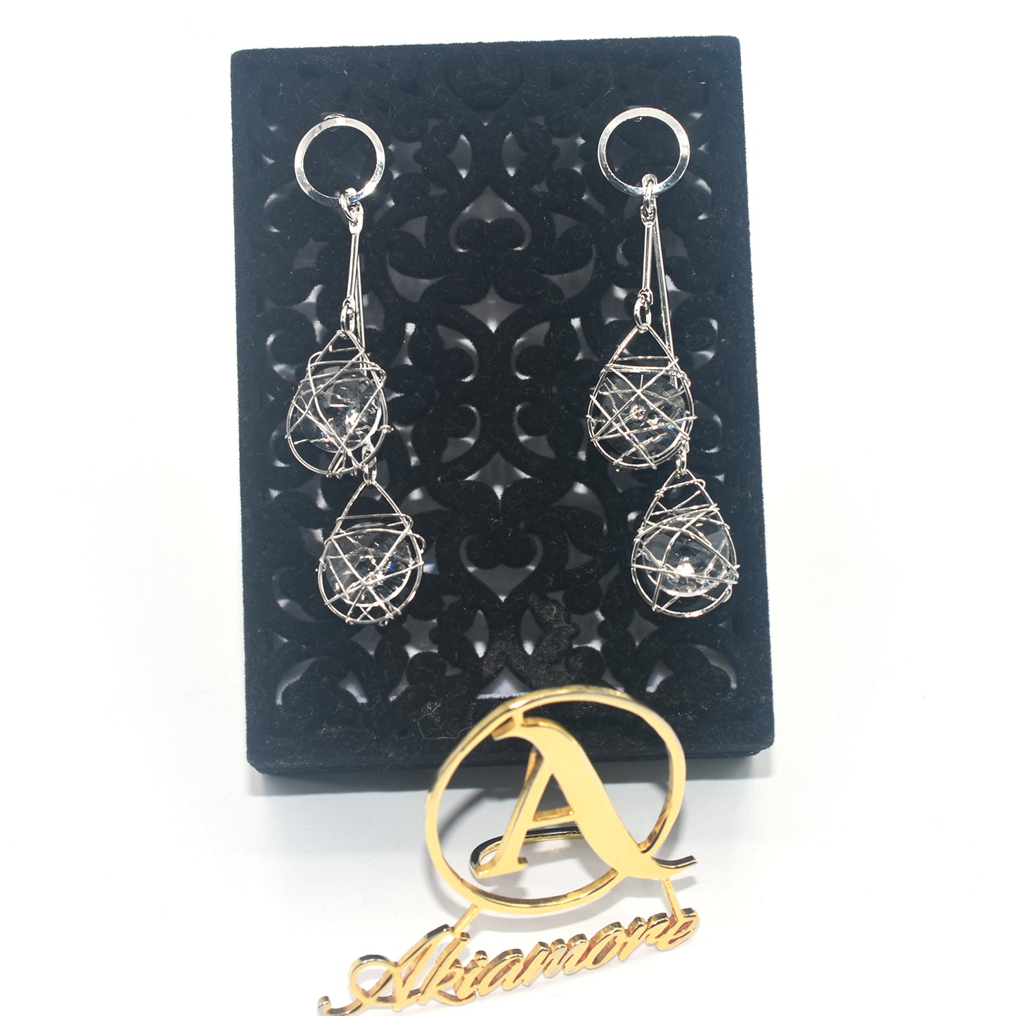 New Silver Golden  Color Crystal Earrings Female Fashion Jewelry Temperament Simple Long Tassel Earrings For Women Gift egfrgdb7h-3