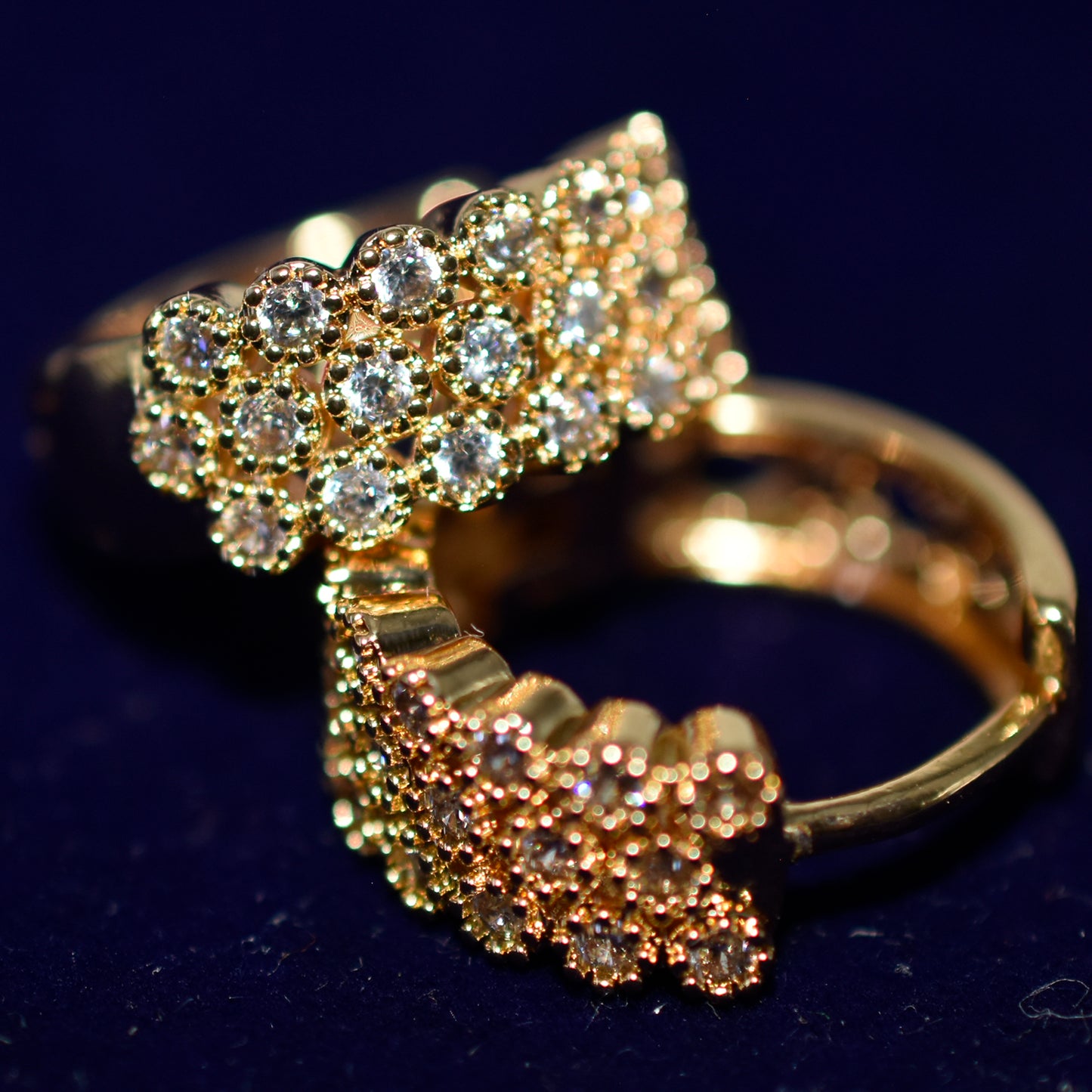 Fashion Gold Color Women Hoop Earrings Luxury Mosaic AAA CZ Circle Earrings Elegant Round Ear Jewelry New egfrgdb7j-1
