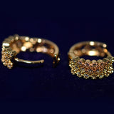 Fashion Gold Color Women Hoop Earrings Luxury Mosaic AAA CZ Circle Earrings Elegant Round Ear Jewelry New egfrgdb7j-1