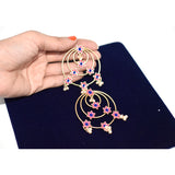 2021 Latest Fashion Jewelry bali Vintage Gold Big Hoop Earrings With Charm Lady's Street Style Statement Earring egfrbdb8a-1