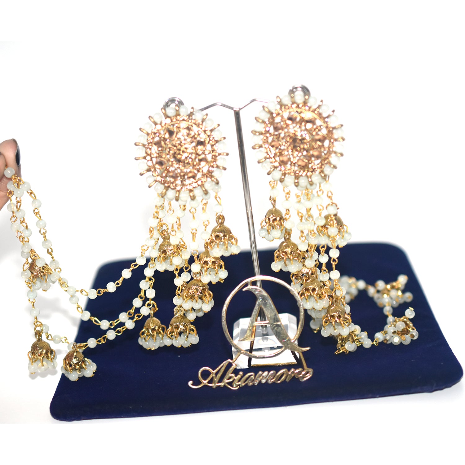 2021 Boho Ethnic Retro Bahubali  Sahara  Indian Jhumka Multi Plated Tassel Dangle Earrings For Women Gypsy Jewelry egfrmib7g-1