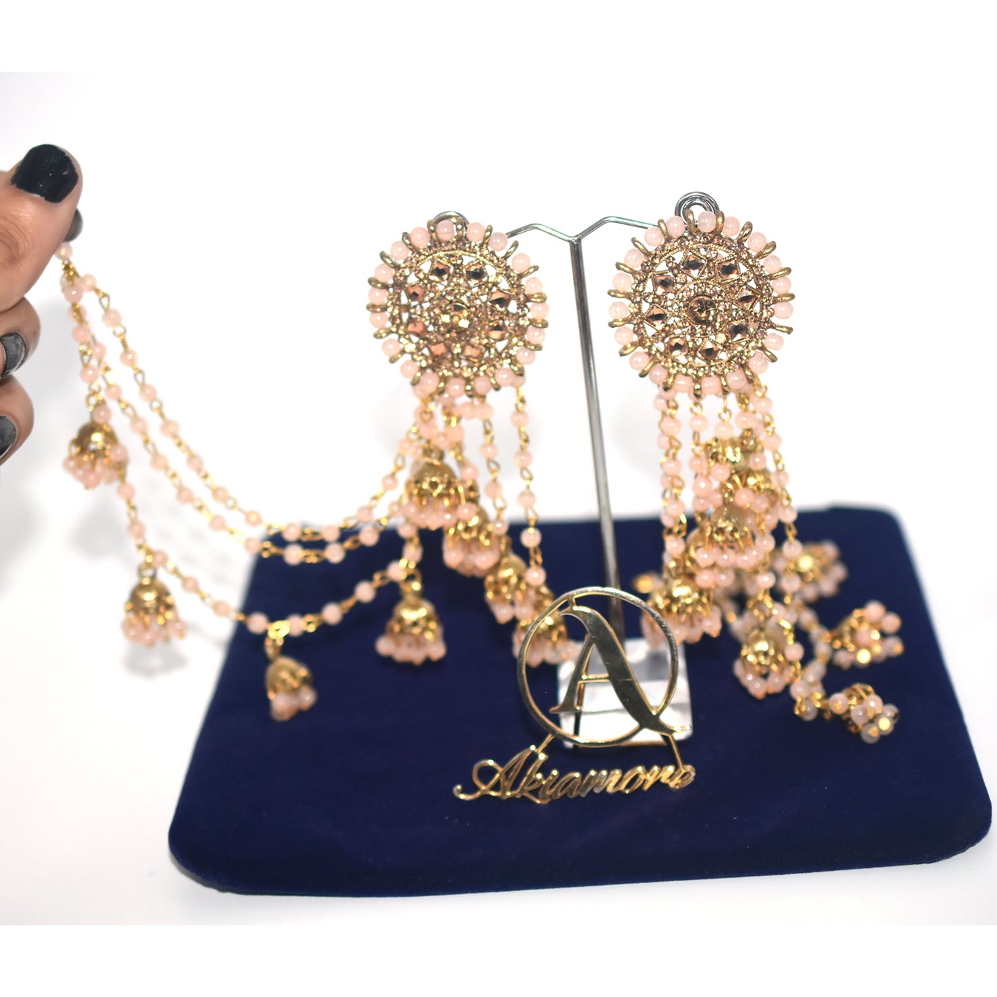 2021 Boho Ethnic Retro Bahubali  Sahara  Indian Jhumka Multi Plated Tassel Dangle Earrings For Women Gypsy Jewelry egfrmib7g-1