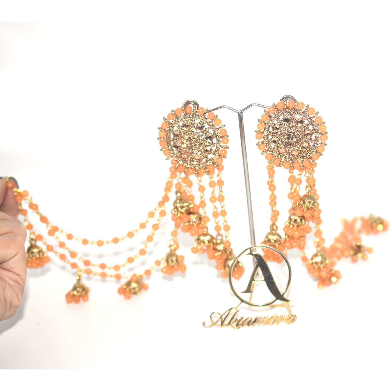 2021 Boho Ethnic Retro Bahubali  Sahara  Indian Jhumka Multi Plated Tassel Dangle Earrings For Women Gypsy Jewelry egfrmib7g-1