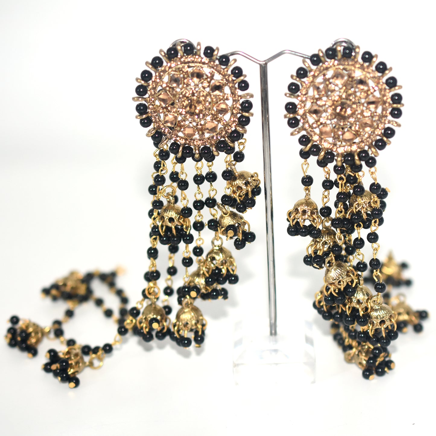 2021 Boho Ethnic Retro Bahubali  Sahara  Indian Jhumka Multi Plated Tassel Dangle Earrings For Women Gypsy Jewelry egfrmib7g-1