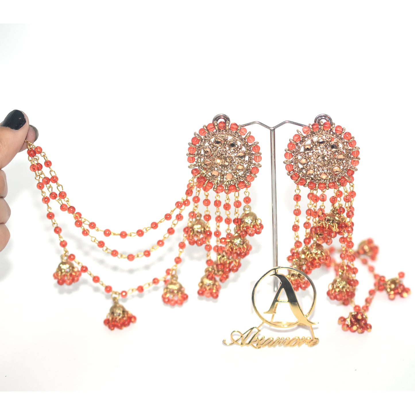 2021 Boho Ethnic Retro Bahubali  Sahara  Indian Jhumka Multi Plated Tassel Dangle Earrings For Women Gypsy Jewelry egfrmib7g-1