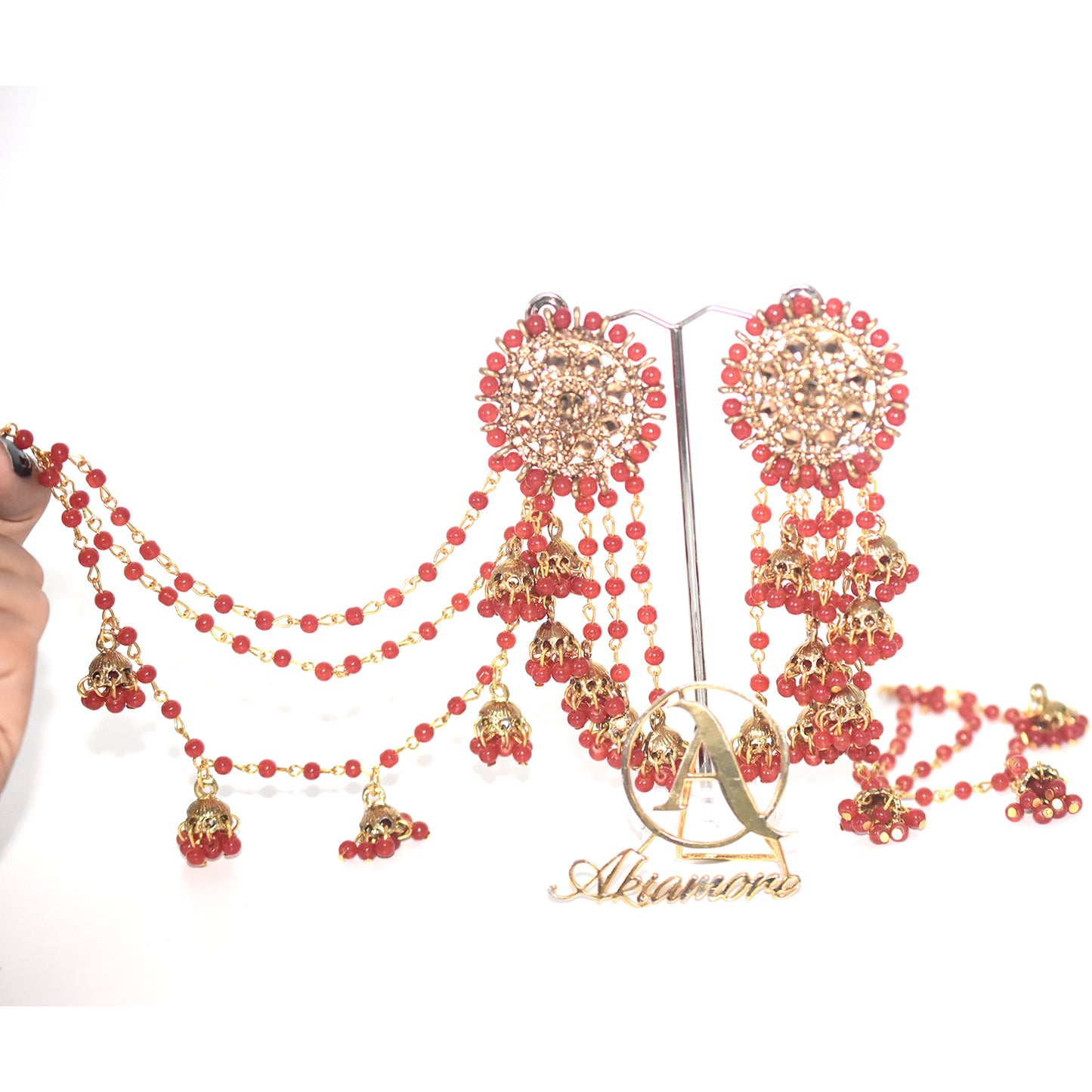 2021 Boho Ethnic Retro Bahubali  Sahara  Indian Jhumka Multi Plated Tassel Dangle Earrings For Women Gypsy Jewelry egfrmib7g-1