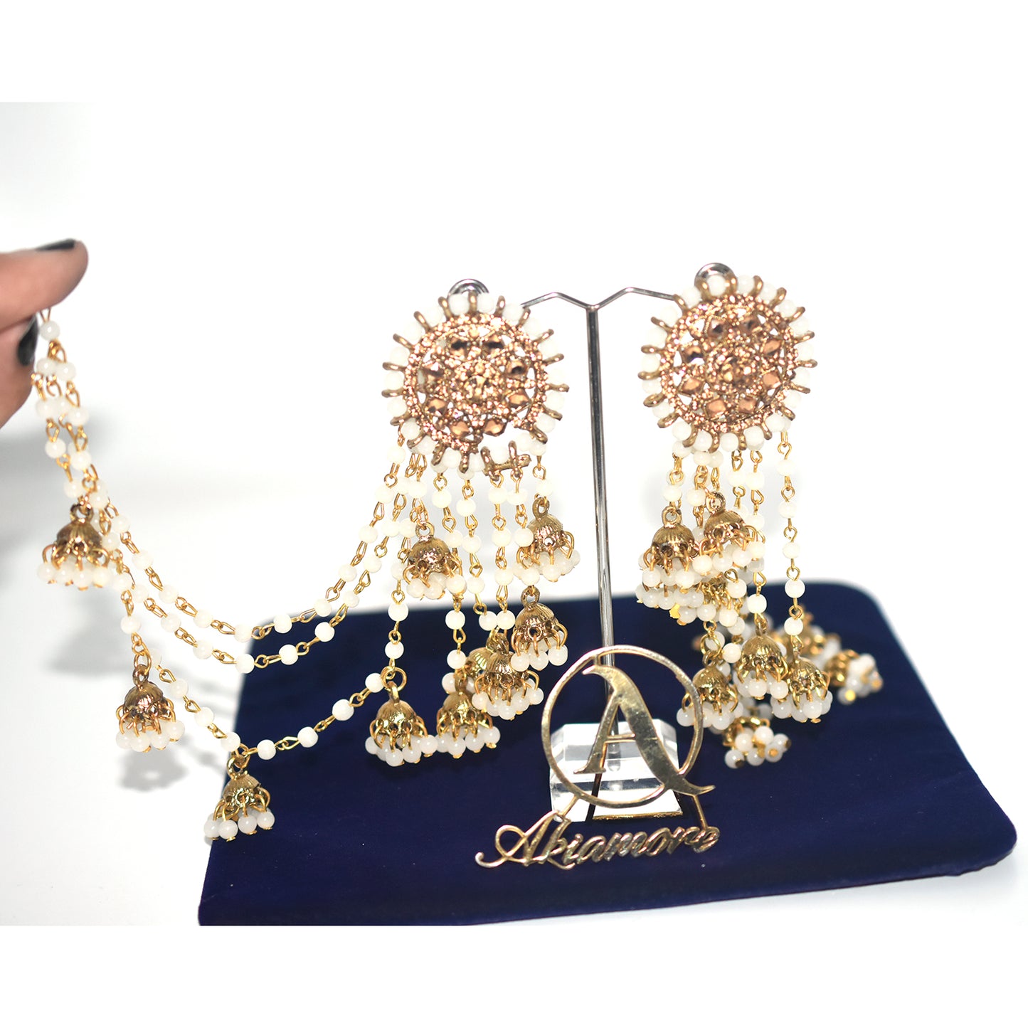 2021 Boho Ethnic Retro Bahubali  Sahara  Indian Jhumka Multi Plated Tassel Dangle Earrings For Women Gypsy Jewelry egfrmib7g-1