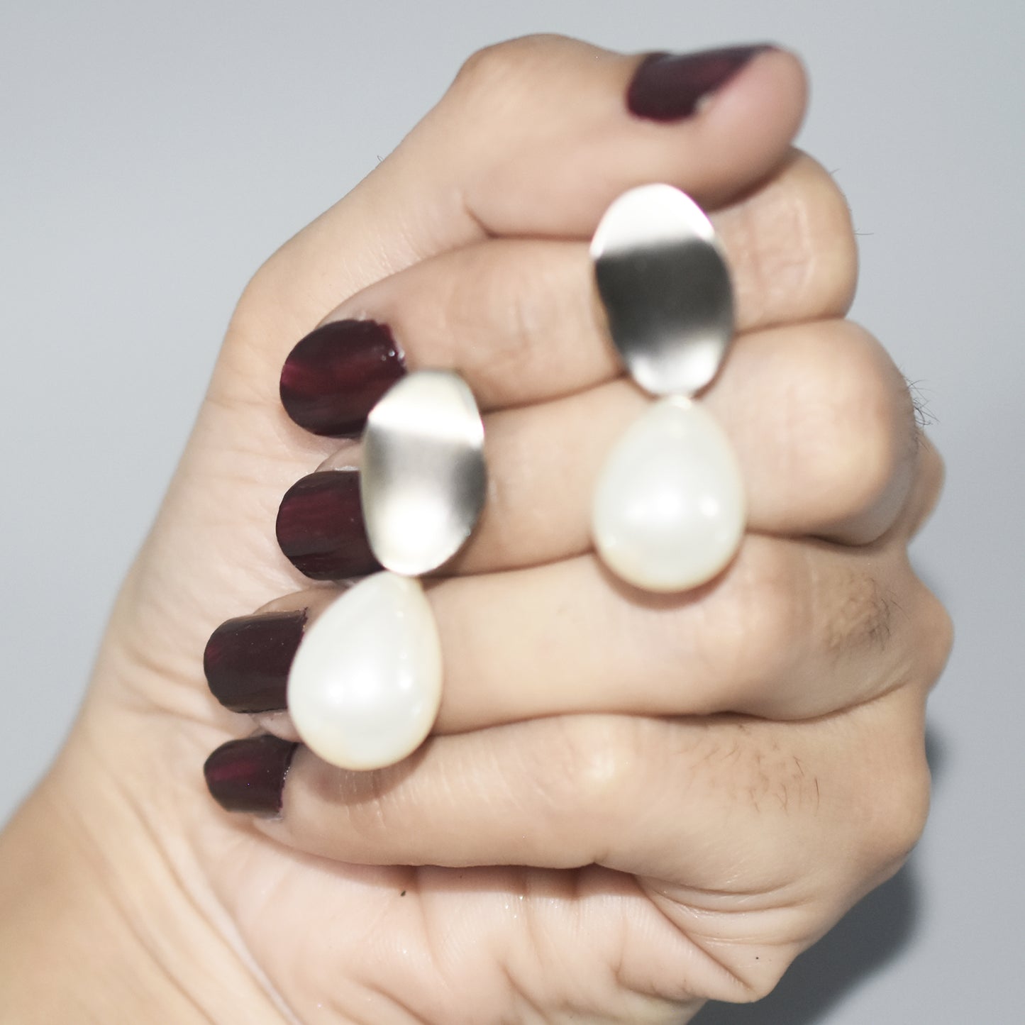 2020 Korean New Temperament Metal Champagne Pearl Earrings Fashion Simple Versatile Earrings Female Jewelry egfrrdb8f-1