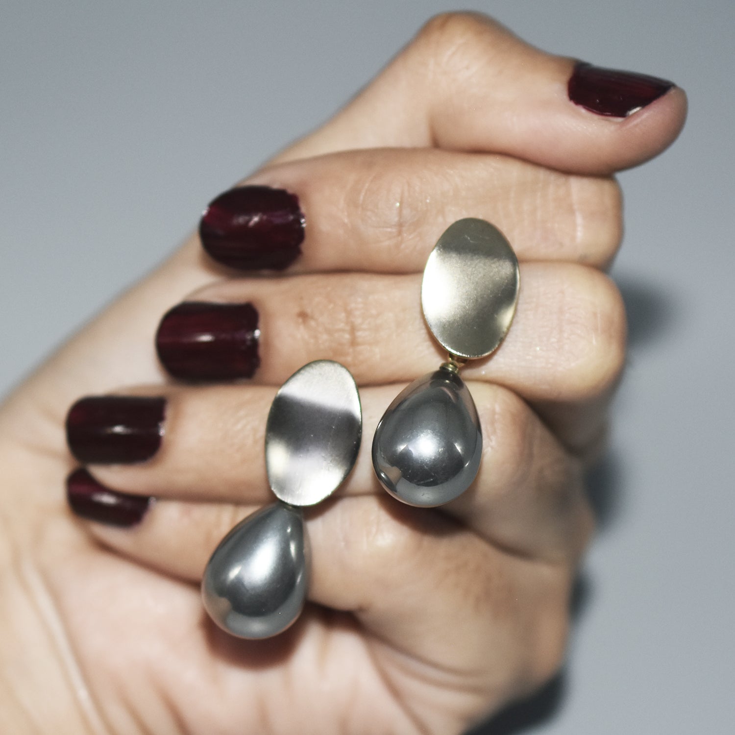 2020 Korean New Temperament Metal Champagne Pearl Earrings Fashion Simple Versatile Earrings Female Jewelry egfrrdb8f-1