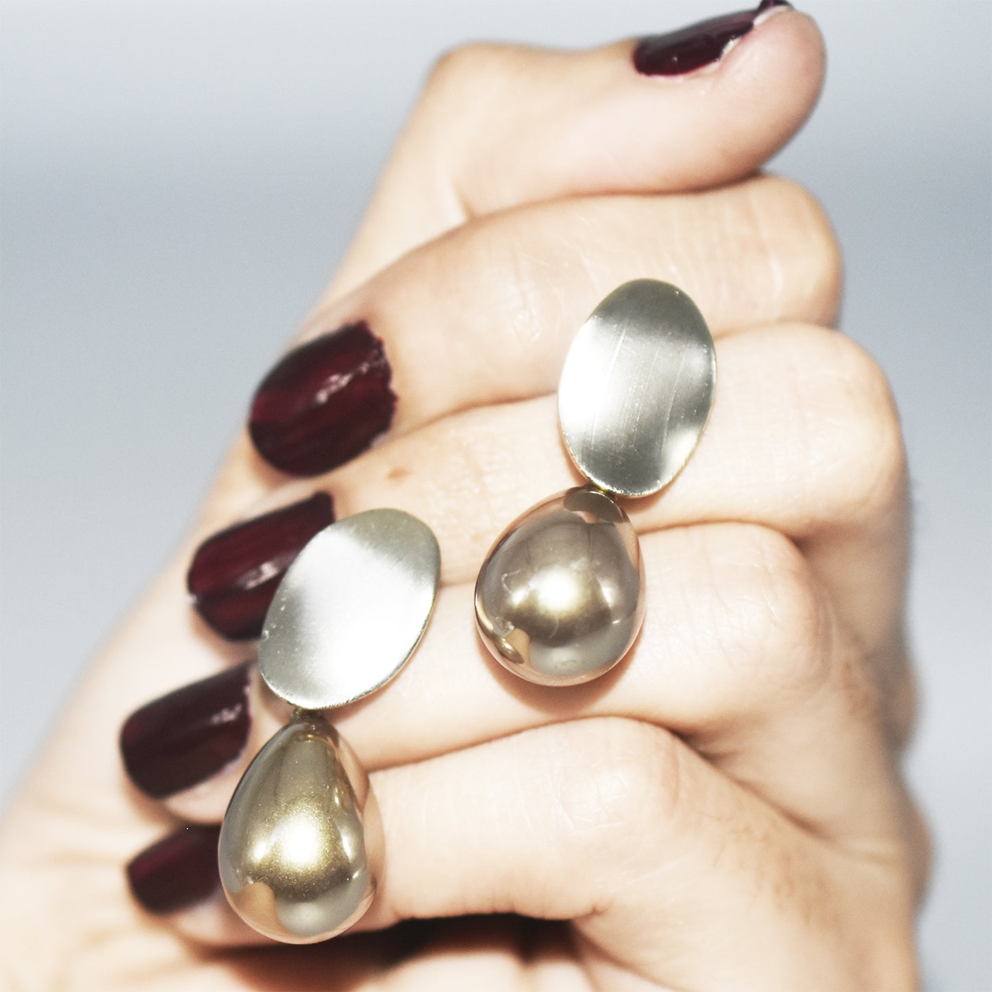 2020 Korean New Temperament Metal Champagne Pearl Earrings Fashion Simple Versatile Earrings Female Jewelry egfrrdb8f-1