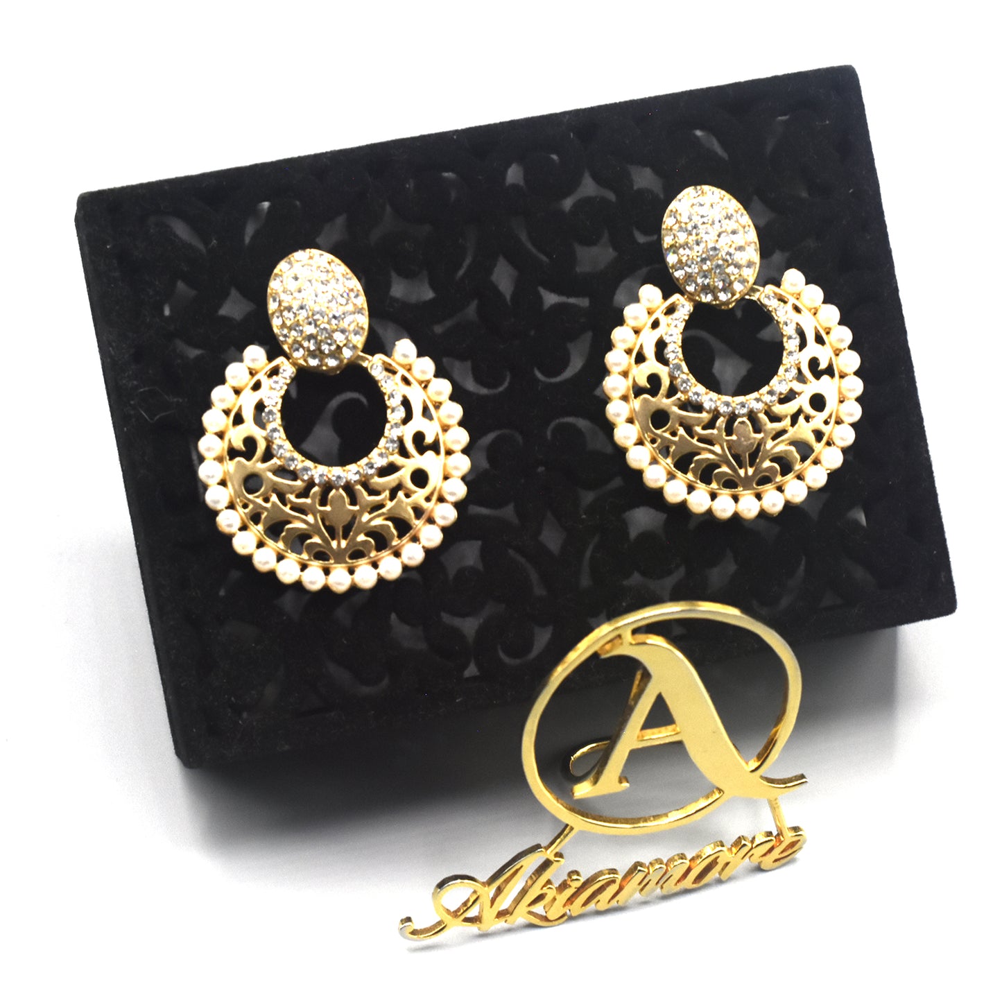 Fashion Women Simulated-pearl Round Drop Earrings for Women Piercing Flat Pearl Flower Earrings Jewelry Accessories egfrcrb6d-3