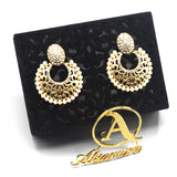 Fashion Women Simulated-pearl Round Drop Earrings for Women Piercing Flat Pearl Flower Earrings Jewelry Accessories egfrcrb6d-3