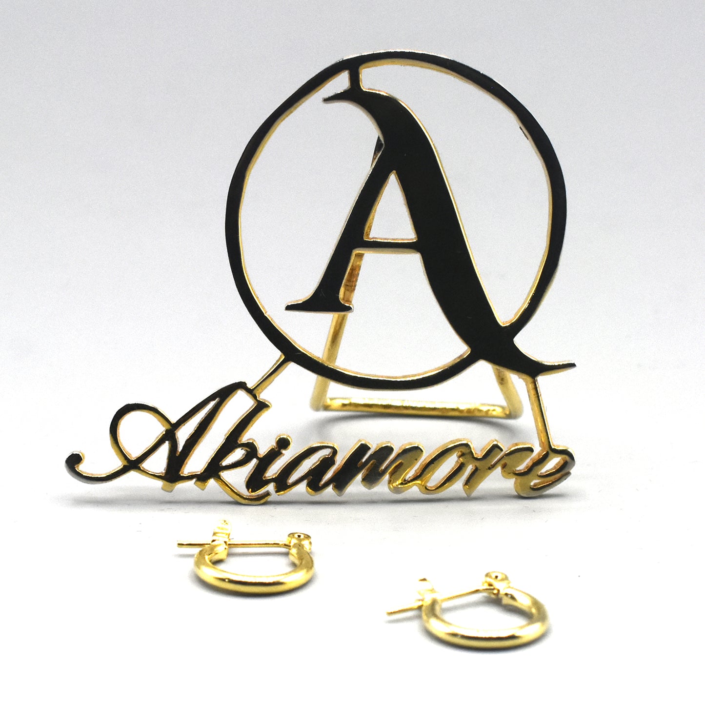 Golden Small Big Circle Women Hoop Earrings Exaggerated Hoop Ear Loop Smooth Ring Round Earring Stainless Steel Jewelry eg10gdc2b-4