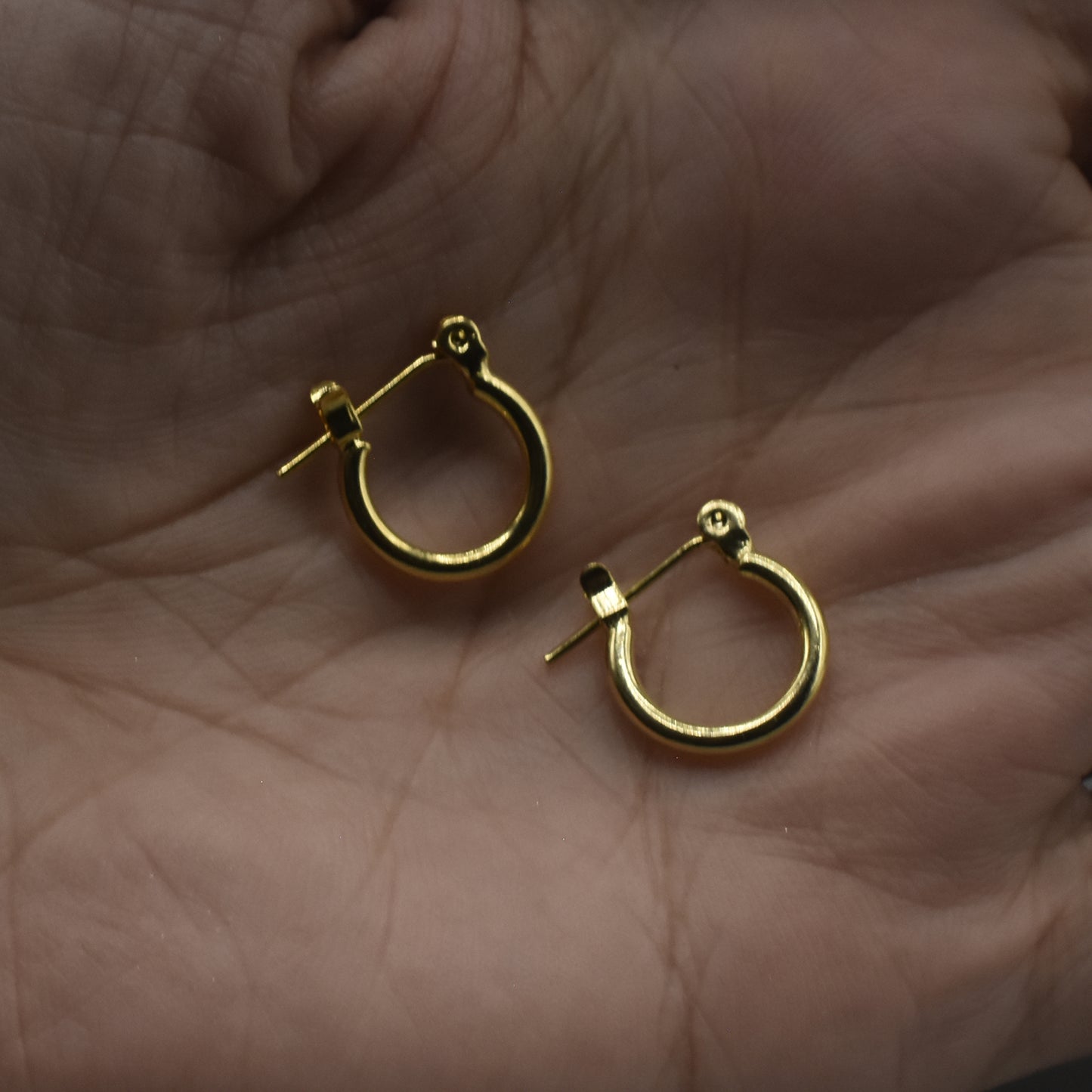 Golden Small Big Circle Women Hoop Earrings Exaggerated Hoop Ear Loop Smooth Ring Round Earring Stainless Steel Jewelry eg10gdc2b-4