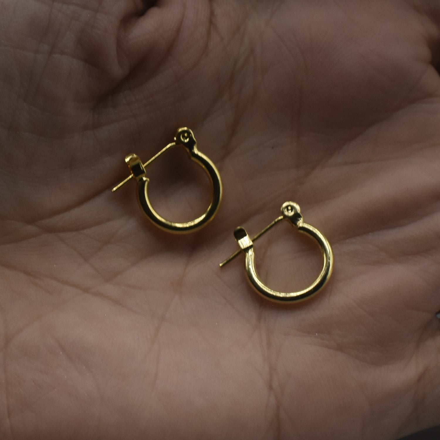 Golden Small Big Circle Women Hoop Earrings Exaggerated Hoop Ear Loop Smooth Ring Round Earring Stainless Steel Jewelry eg10gdc2b-4