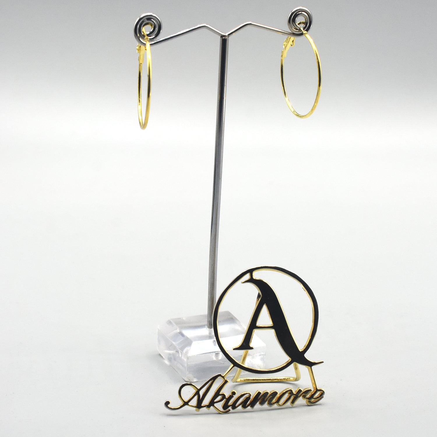 Golden Small Big Circle Women Hoop Earrings Exaggerated Hoop Ear Loop Smooth Ring Round Earring Stainless Steel Jewelry eg10gdc2b-4