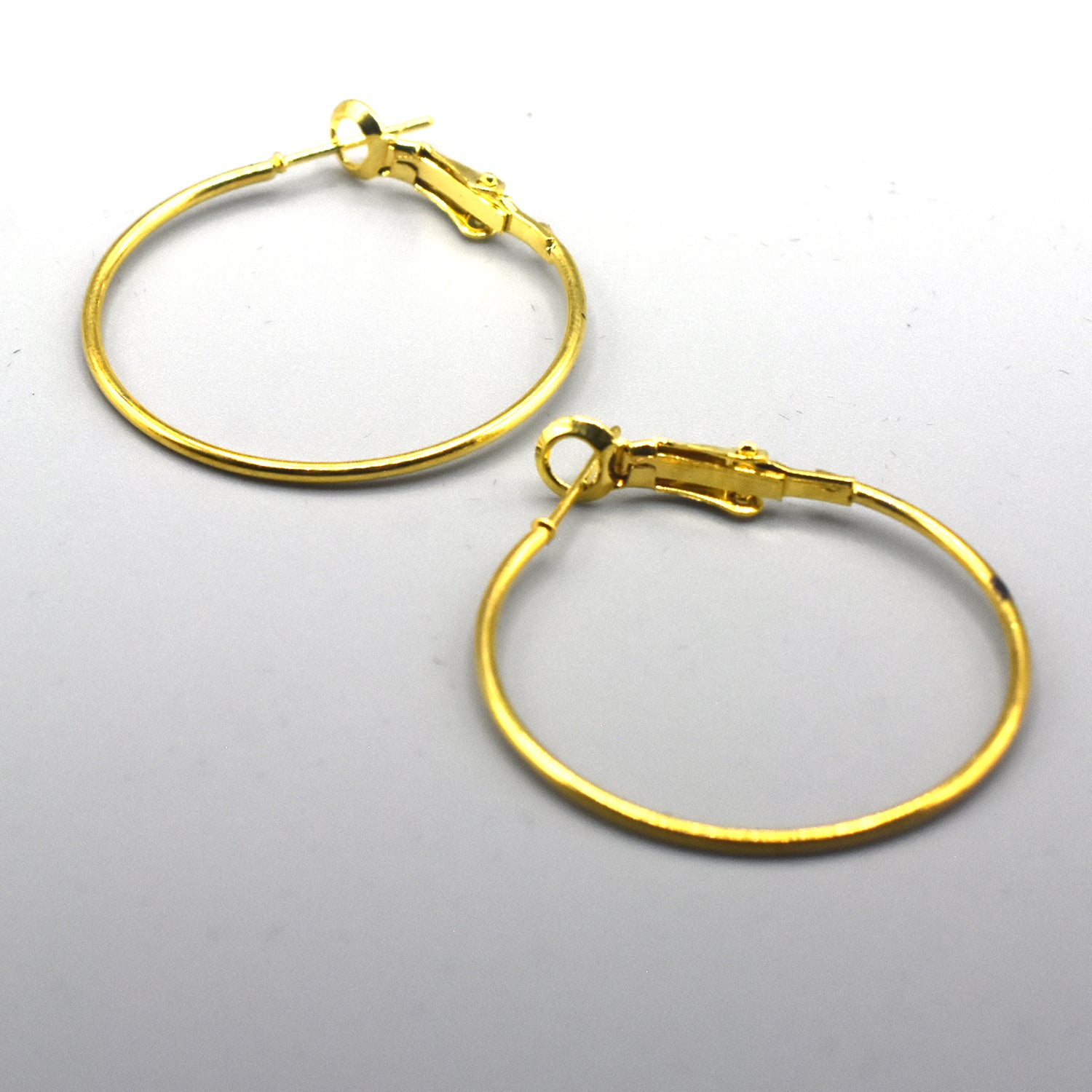 Golden Small Big Circle Women Hoop Earrings Exaggerated Hoop Ear Loop Smooth Ring Round Earring Stainless Steel Jewelry eg10gdc2b-4