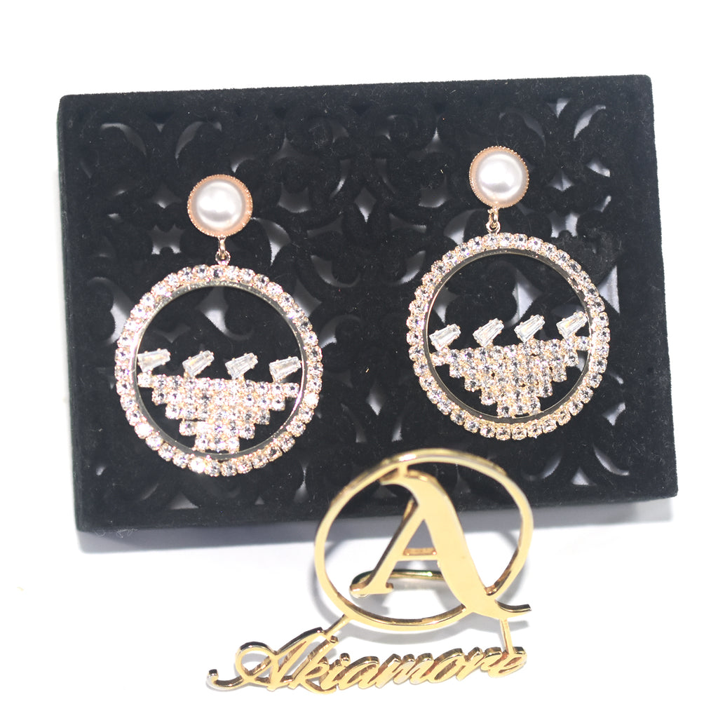 Shining Round Dangle Earrings for Women 2020 Gold Statement Hollow Luxury Rhinestone Earrings Wedding Bride Big Boho Jewelry egfrgdb6i-3