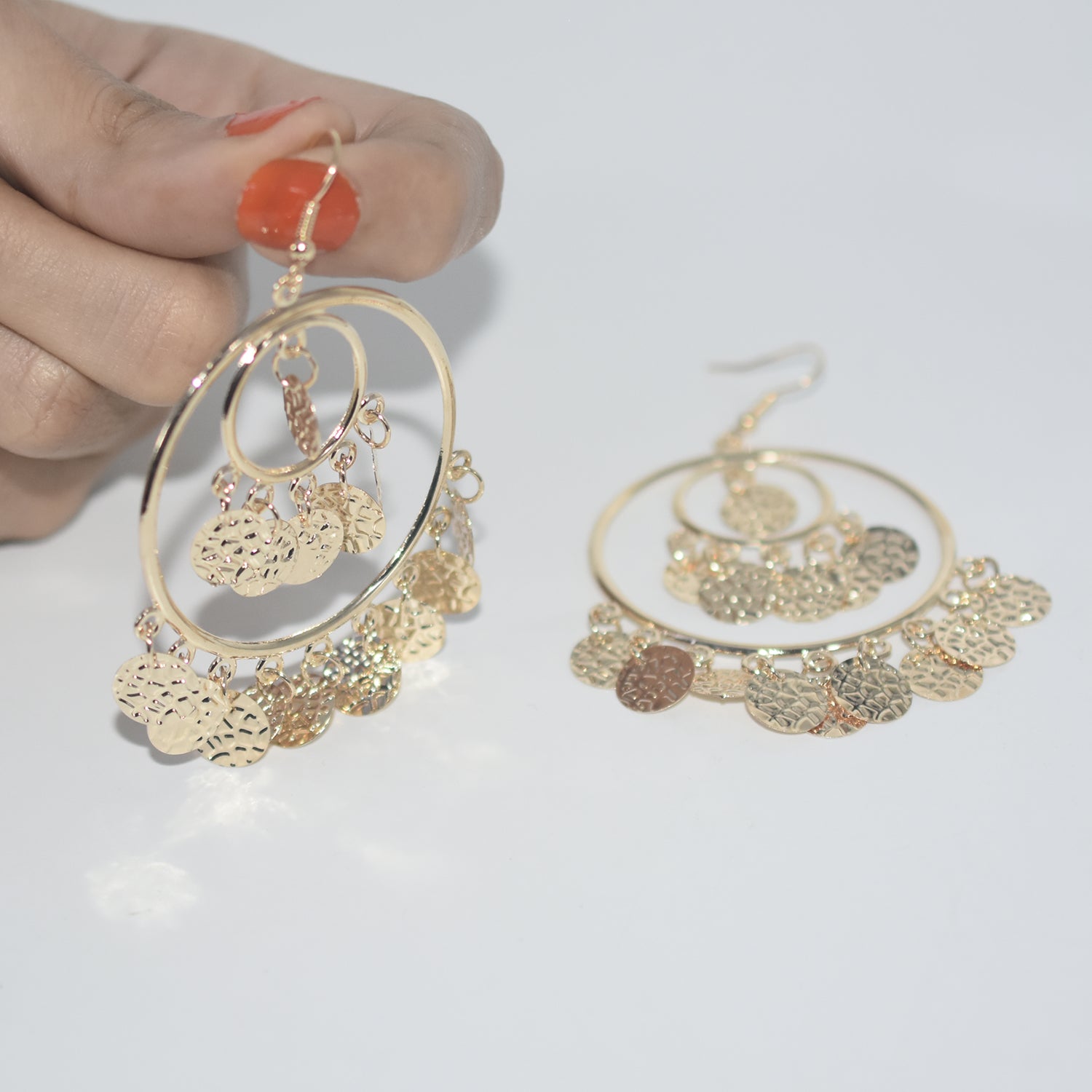 2021 Fashion Circular Metal Long Tassel Earrings For Women Indian Jewelry Chain Dangle Earrings Gold Color Ball Pendientes egfrgdb6a-1
