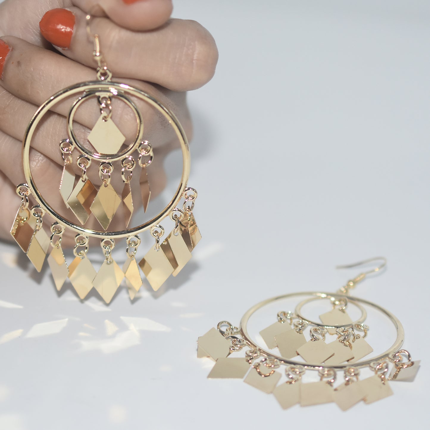 2021 Fashion Circular Metal Long Tassel Earrings For Women Indian Jewelry Chain Dangle Earrings Gold Color Ball Pendientes egfrgdb6a-1