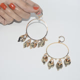 2021 Fashion Circular Metal Long Tassel Earrings For Women Indian Jewelry Chain Dangle Earrings Gold Color Ball Pendientes egfrgdb6a-1