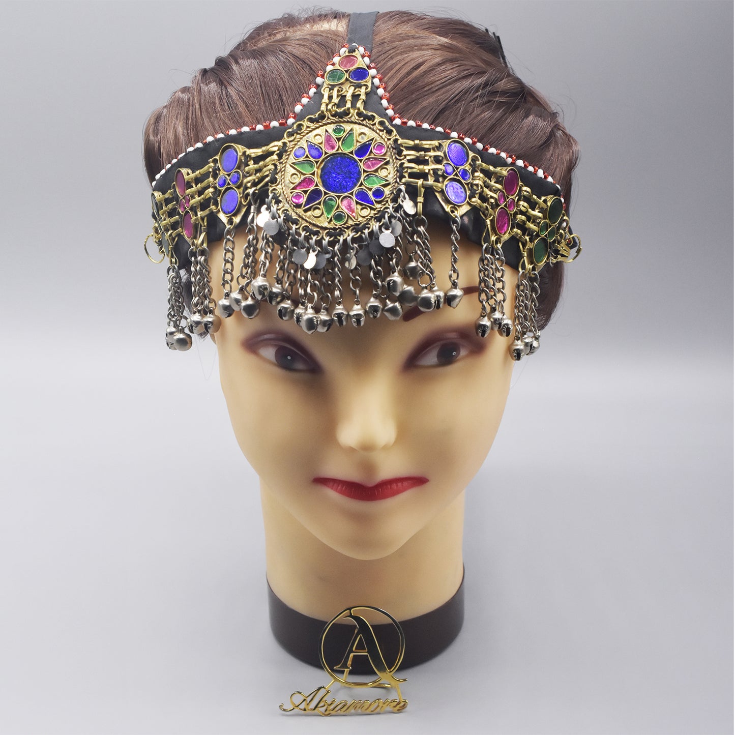 Afghan Kuchi Headpiece matha patti Tribal Head Piece Ethnic Dance Headdress mpsmmia5a-1