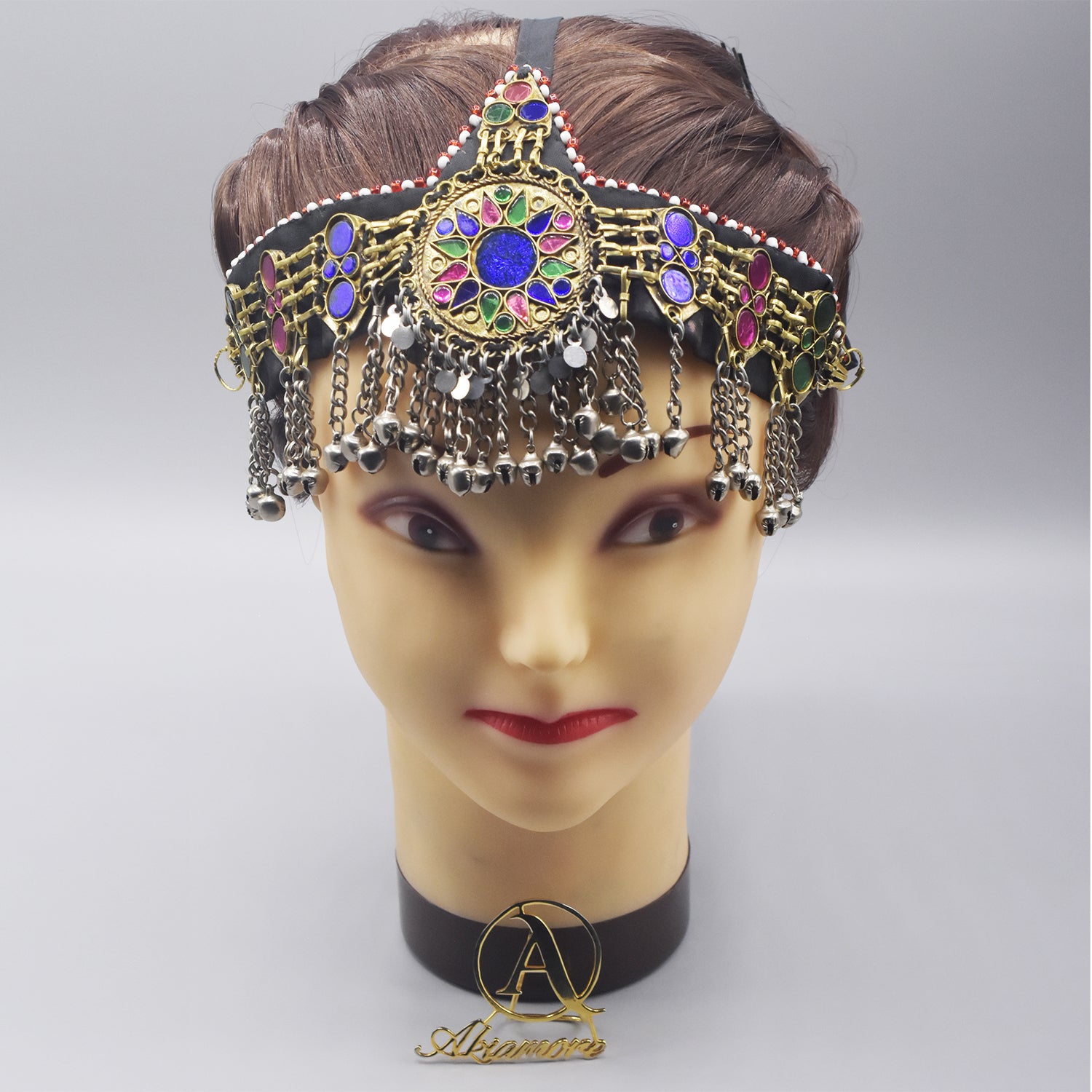 Afghan Kuchi Headpiece matha patti Tribal Head Piece Ethnic Dance Headdress mpsmmia5a-1
