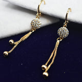 Fashion Gold Long Fringe Pendant Hoop Earrings For Women Wedding Jewelry egfrgdb7j-2