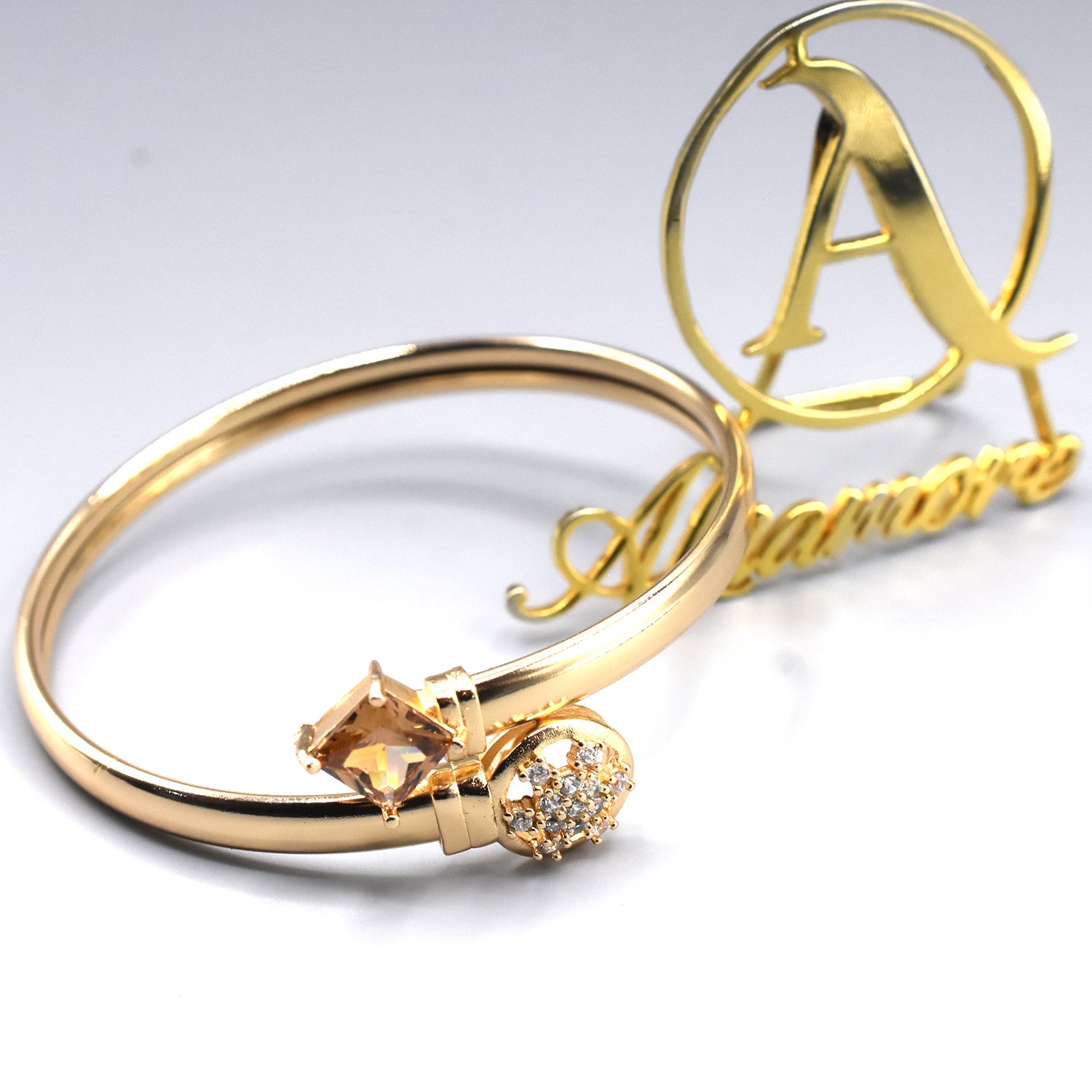 GOLD PLATED ZIRCON BRACELET btfrgda6e-1