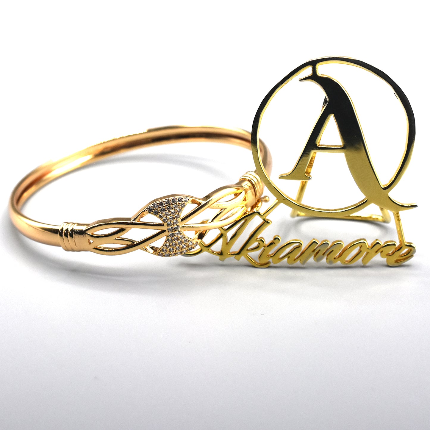 Gold Plated Golden Color Imported High Quality Bracelet With White Zircon For Girls And Women Party And Wedding Gift For Ladies btfrgda6f-1