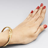 Gold Plated Golden Color Imported High Quality Bracelet With White Zircon For Girls And Women Party And Wedding Gift For Ladies btfrgda6f-1