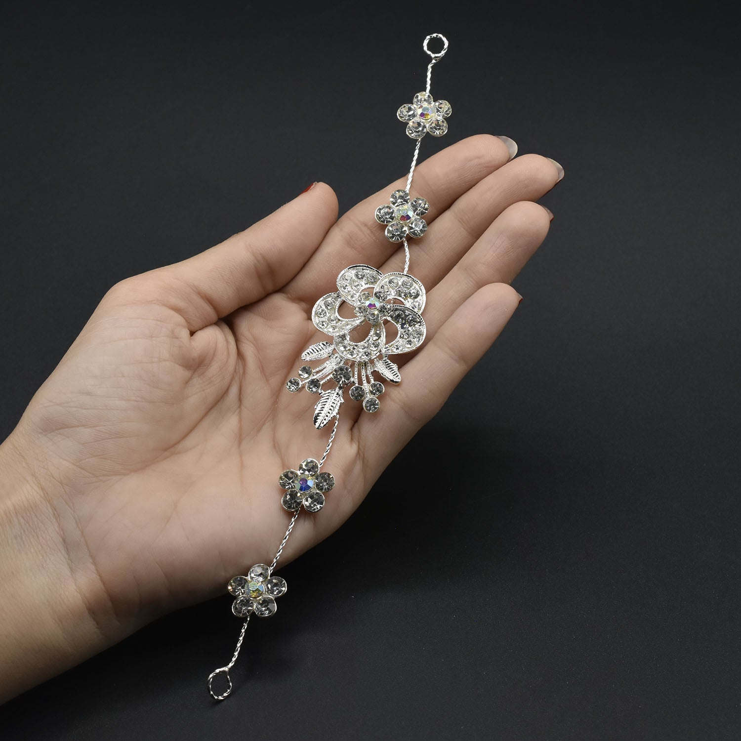 2021 New Bridal Hair Accessories Wedding Hair Comb tone Rhinestone Crystal Flower Hair Comb Wedding Headpiece Hair Jewelry hpfrgdd5p-1