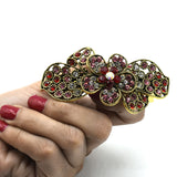 Multi Hair Barrettes for Women Elegant Hair Clips Vintage Crystal Stone Hairpins Flower Hairgrips Party Wedding Headwear hpfraec6b-1