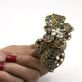 Multi Hair Barrettes for Women Elegant Hair Clips Vintage Crystal Stone Hairpins Flower Hairgrips Party Wedding Headwear hpfraec6b-1