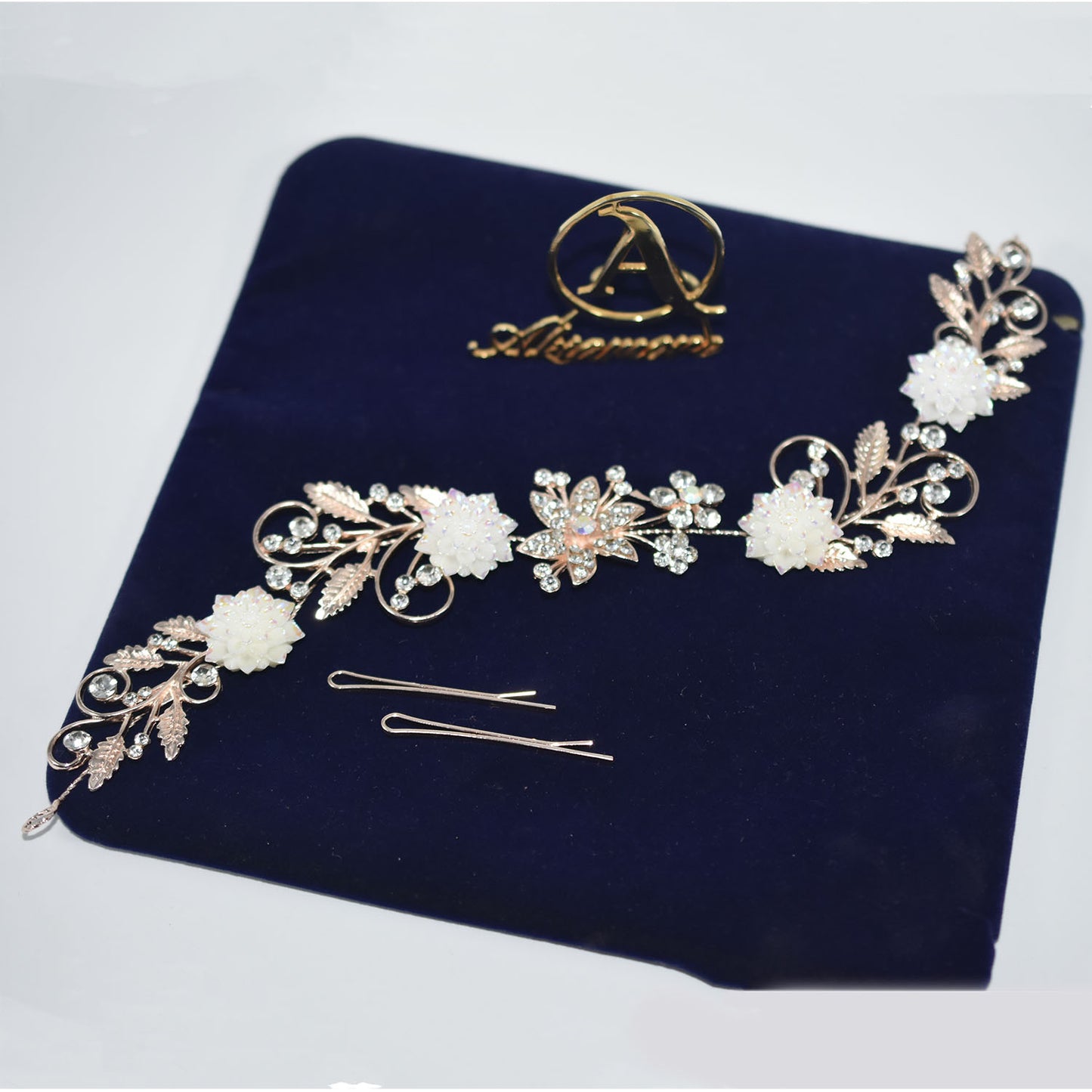 Brand Elegant Wedding Hair Jewelry Accessories for Women Charm Crystal Flower Bridal Hair Comb Head Pieces Hair Pins hpfrgrd5t-1