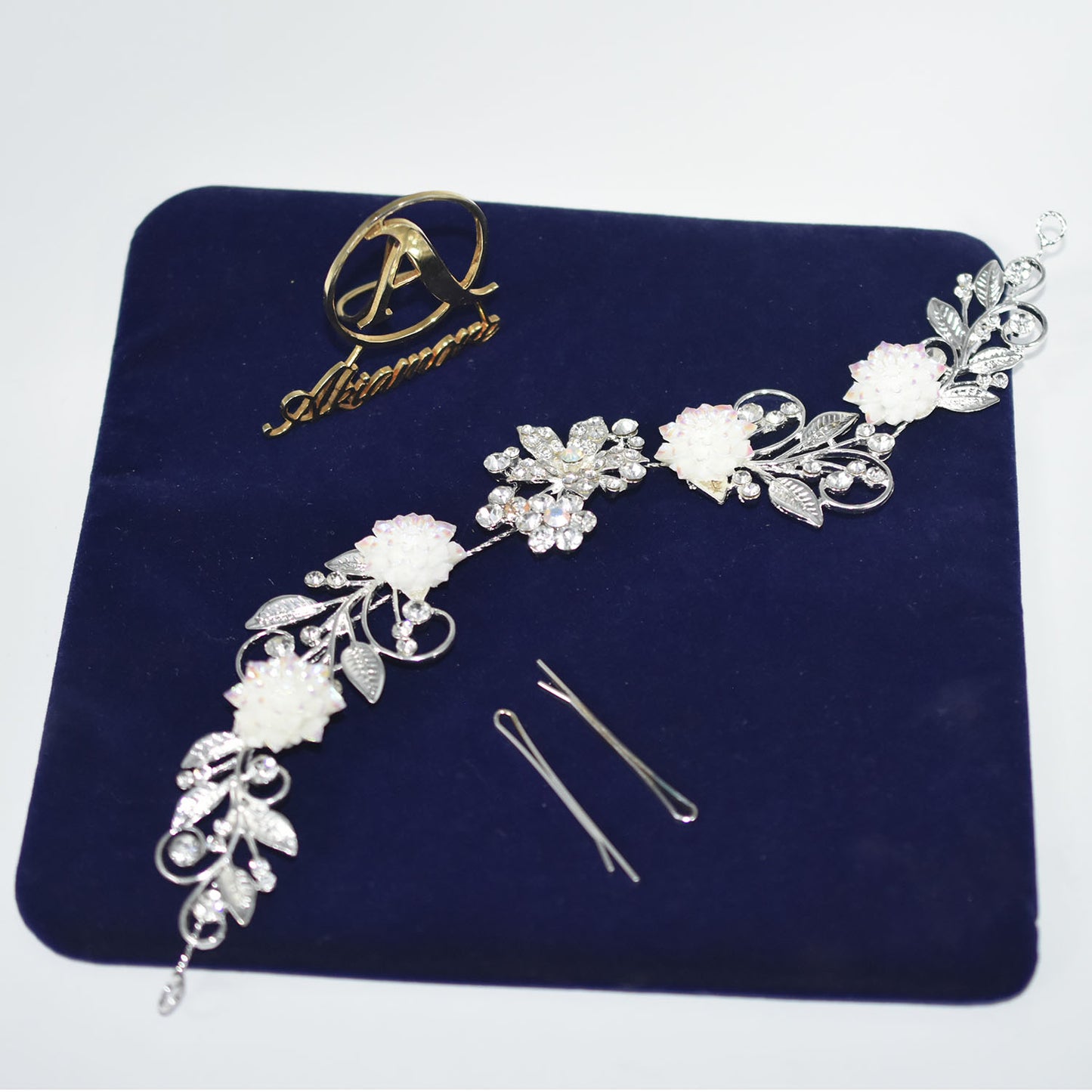 Brand Elegant Wedding Hair Jewelry Accessories for Women Charm Crystal Flower Bridal Hair Comb Head Pieces Hair Pins hpfrgrd5t-1