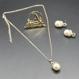 Bella Pearl Pendant Necklace and Earrings Set jtfrgda7j-5