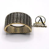 2 Tone Ethnic Indian Fashion Jewelry Gold Plated Bangle Bracelet kara Women New btfrgma6i-5