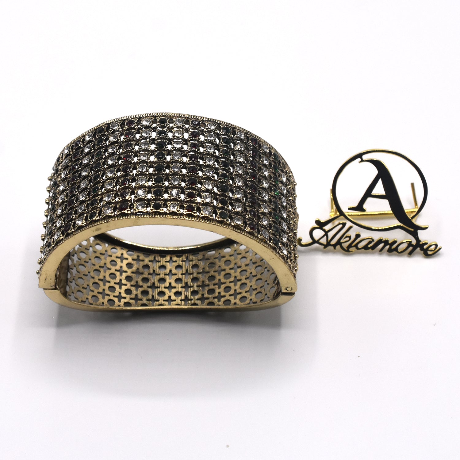 2 Tone Ethnic Indian Fashion Jewelry Gold Plated Bangle Bracelet kara Women New btfrgma6i-5