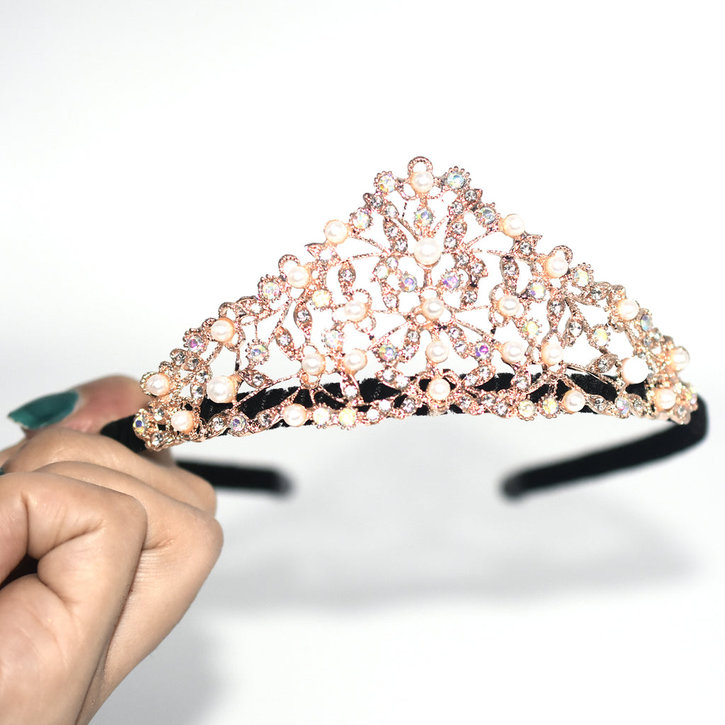 Crystal Crown Tiaras Headwear For Women Party Rhinestone Pearl Crown Tiara Hair Wedding Queen Crowns Head Jewelry Birthday Party jewellery