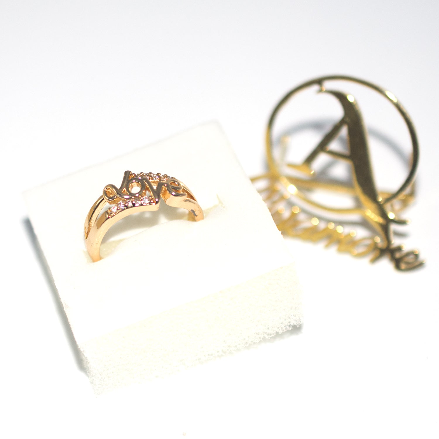 High Quality Office Lady Accessories Rings Golden Color Halo Micro Paved Casual Style Female Jewellery fgfrgdf1i-2
